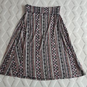 Aztec Print Skirt